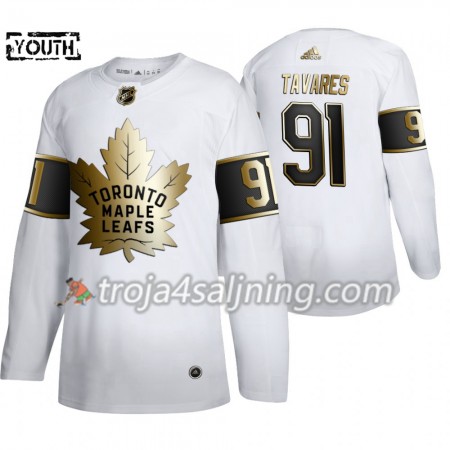 Toronto Maple Leafs tröja John Tavares 91 2019-2020 Adidas Golden Edition Vit Authentic - NHL Tröjor Barn Toronto Maple Leafs tröja John Tavares 91 2019-2020 Adidas Golden Edition Vit Authentic - NHL Tröjor Barn